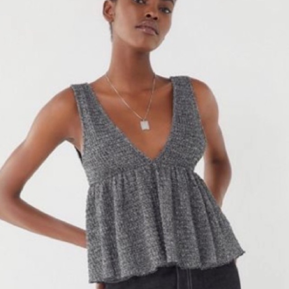UO Marin Deep-V Knit Tank